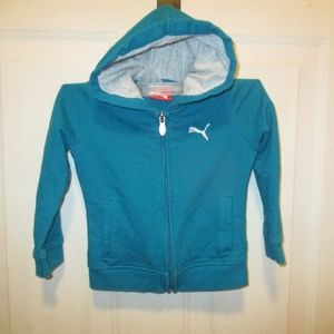 PUMA BOY'S FULL ZIP SWEATSHIRT JACKET WITH HOOD 3T